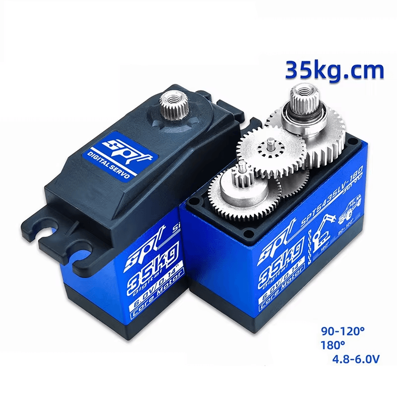 SPT 25KG 35KG Large Torque Metal Gear Digital Servo Waterproof Motor with 25T Ar