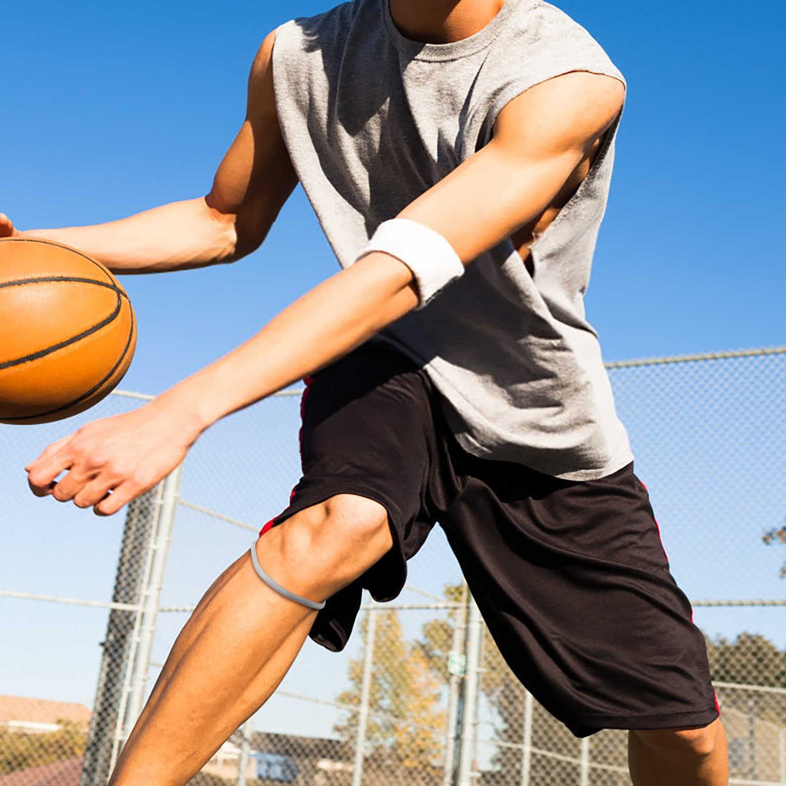 Thin Patella Strap Elastic Fixed Protective Strap For Basketball LBTZ