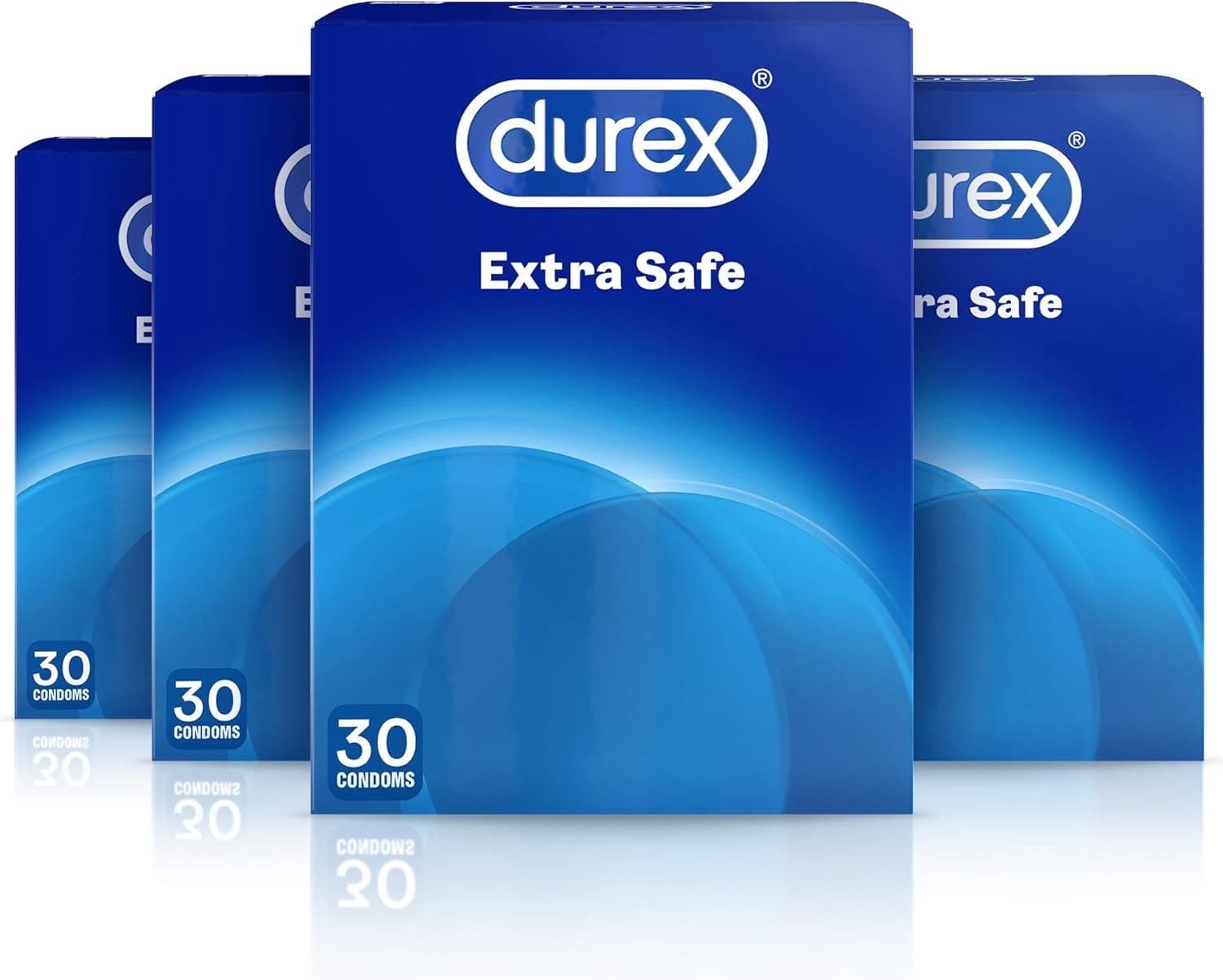 Durex Extra Safe Condoms with Extra Lube| Slightly Thicker Easy-on Shape
