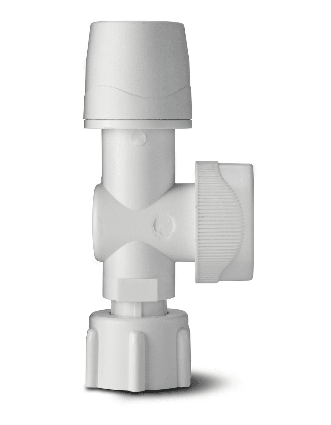 Polypipe Polymax 15mm x 1/2\" White Service Valve Push Fit Plumbing Pipe Fitting