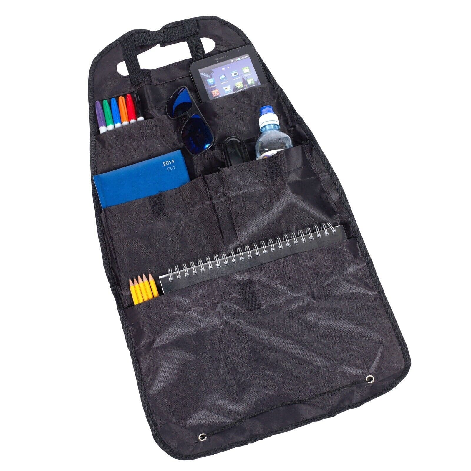 Universal Back Car Seat Organiser Folding Travel Multi Holder Van Stow Childrens