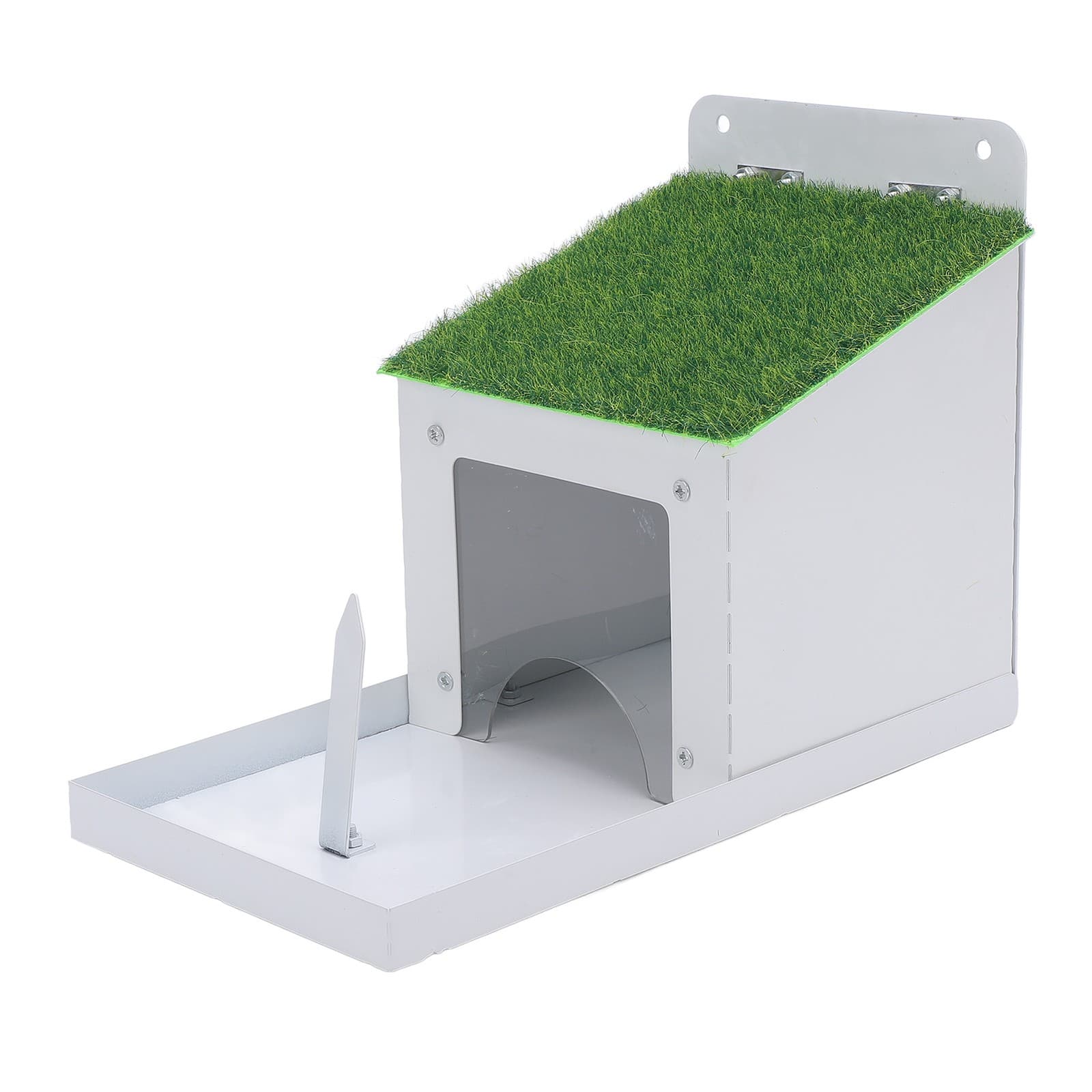 Squirrel Feeder With Corn Cob Holder Wall Mounted Metal Squirrel Feeding Box For view 2