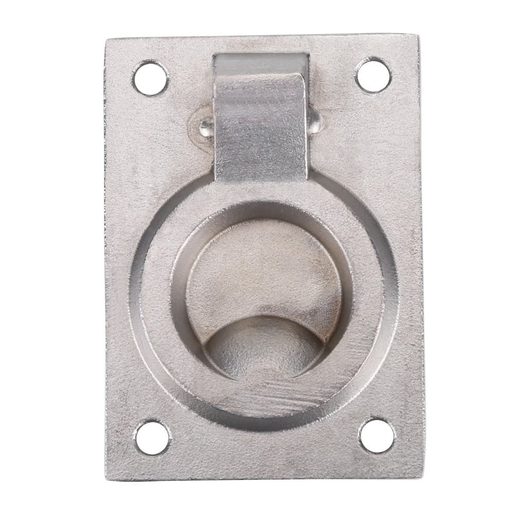 Stainless Steel Ring Handle Flush Locker Cabinet Pull Lift Boat Marine SET view 2