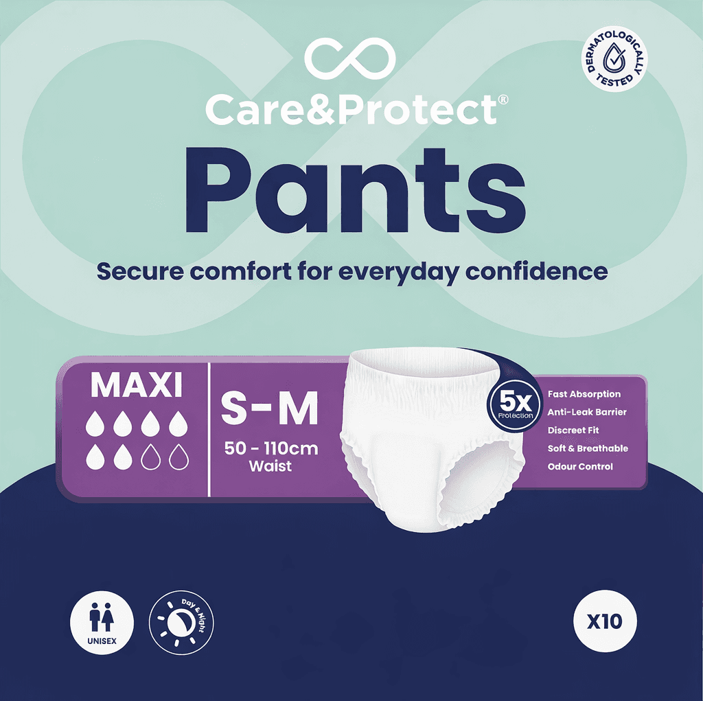10 x Care and Protect Pants Maxi Small/Medium| Adult Unisex Pullups | 1 Pack of 10