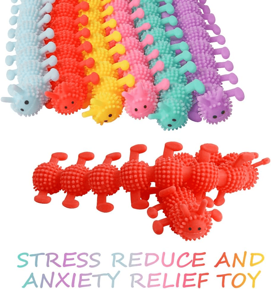 Stretchy Fidget Toys| 6 Pack Sensory Fidget Stress Relief String Toy for Childre view 2