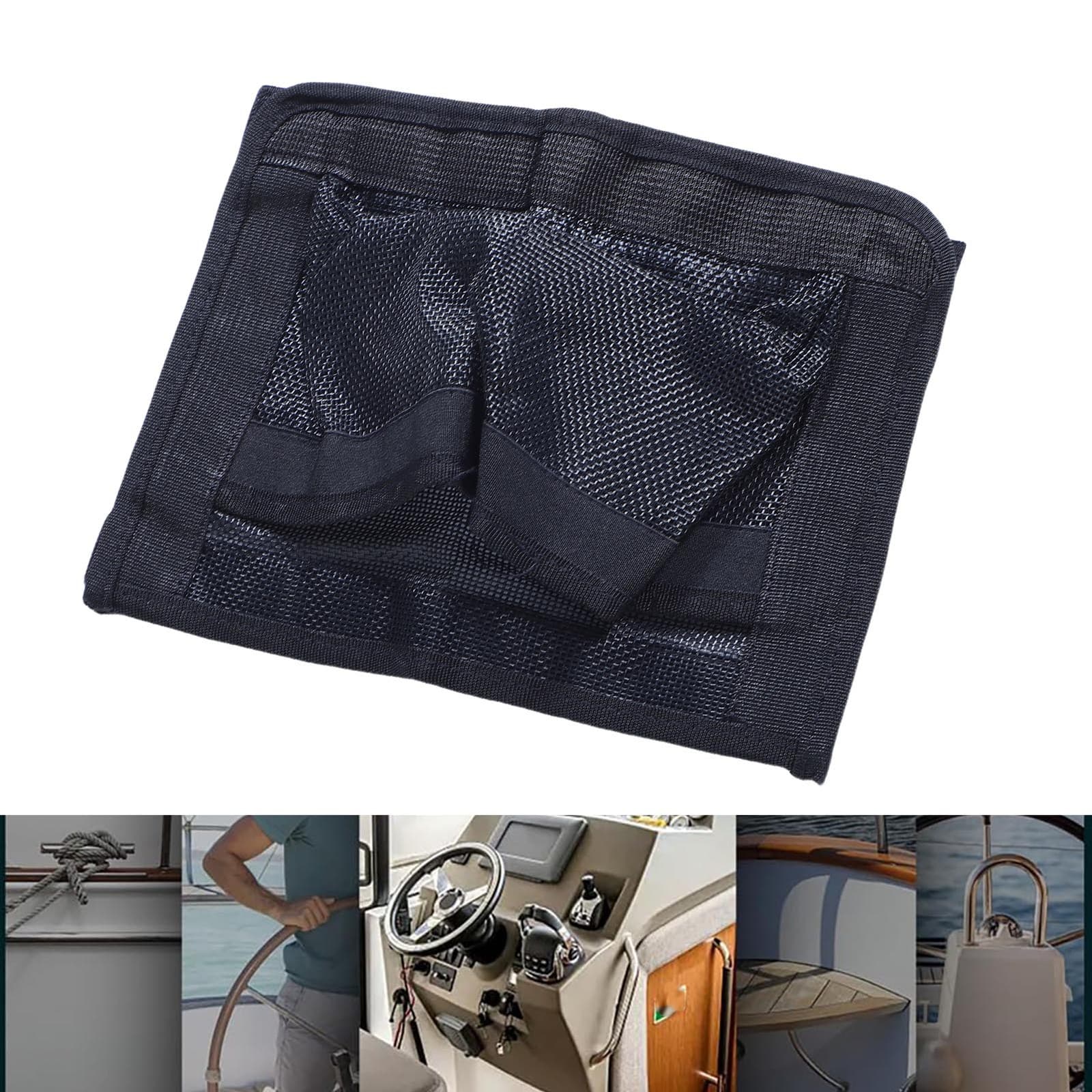 Boat Storage Mesh Bag 10x7in Marine Elastic Mesh Organizer Pouch For Organiz HOT