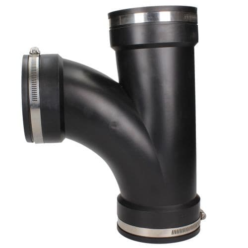 Flexible Rubber Pipe Fitting Tee Connector 1.5\",2\",3\",4\"