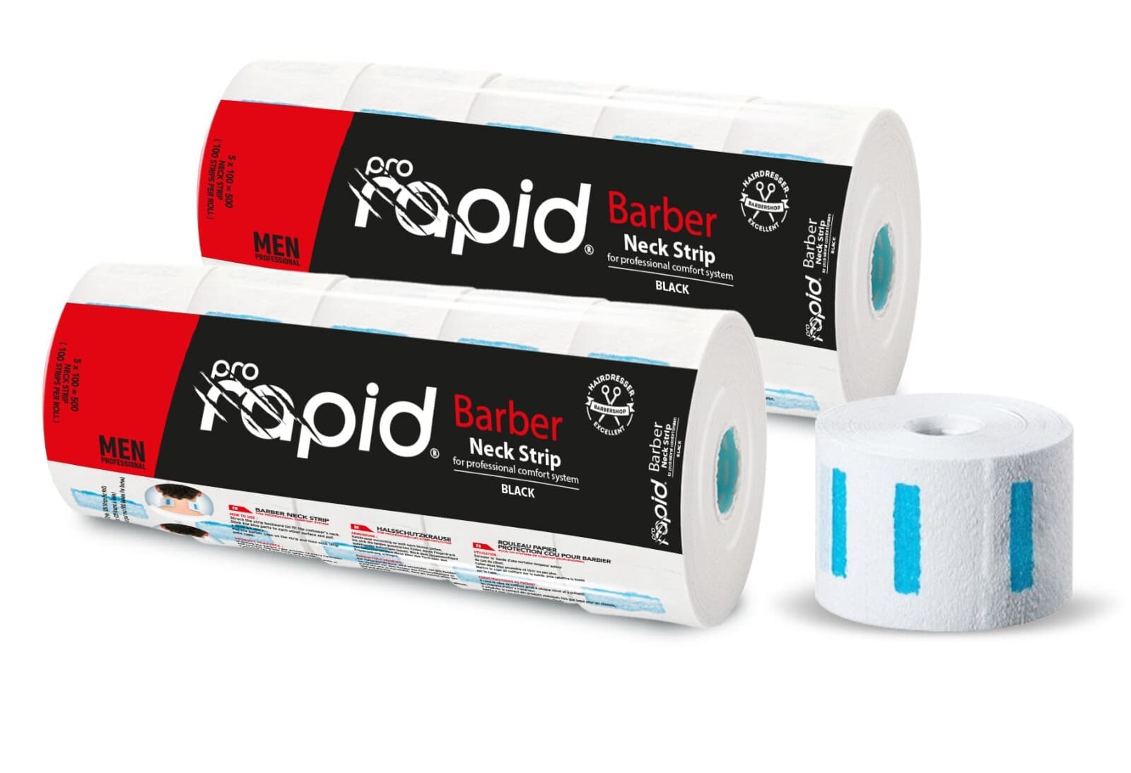 Pro Rapid Professional Neck Strip White 500 Strips (5 rolls x 100 pieces)