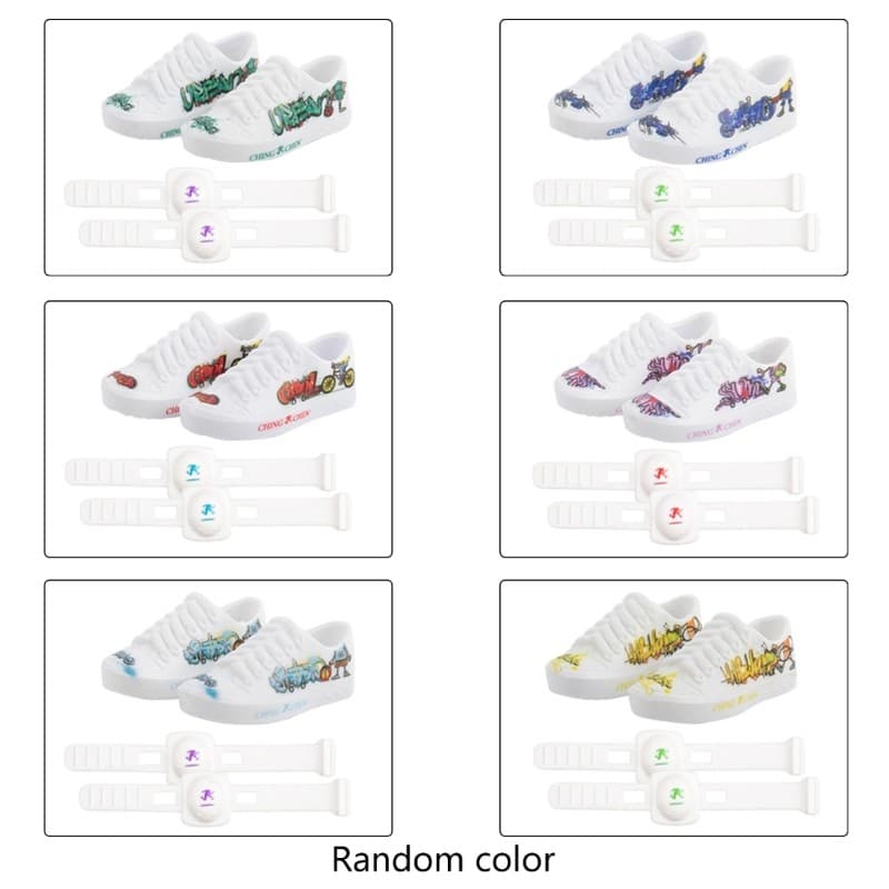 Mini Finger Knee Pad/Finger Shoes Finger Skateboard Toy Trainer Sneaker Shoes