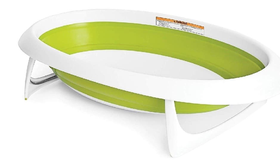 TOMY - Foldable bathtub 2 positions from 0 to 18 months Green - 46.4x83.8x16....