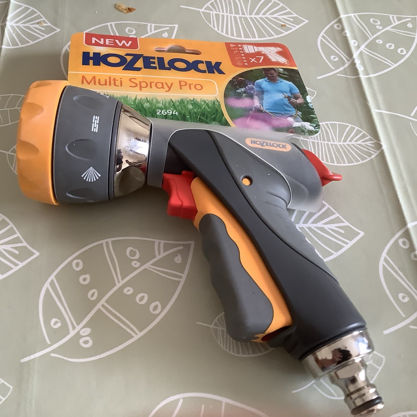 Hozelock 2694 Multi Spray Pro Hose Watering Gun Metal 7 Sprays! New FREE POST