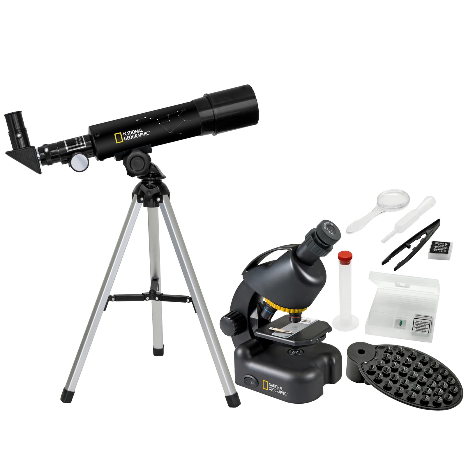 NATIONAL GEOGRAPHIC Compact Telescope and Microscope Set