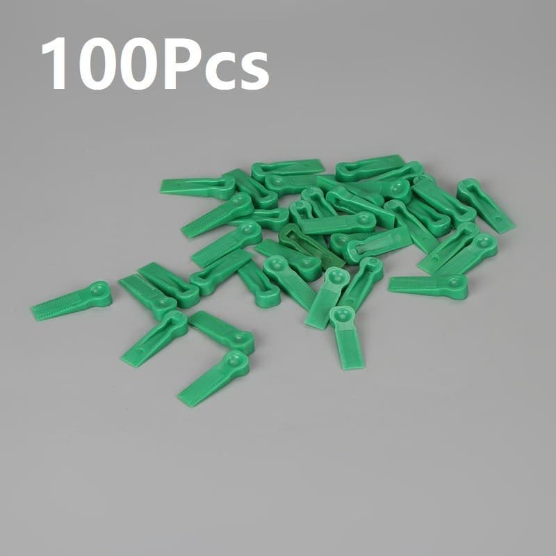 100 pcs Reusable For Tile Spacers PE Green 30mm Long 8mm Wide for Tiling