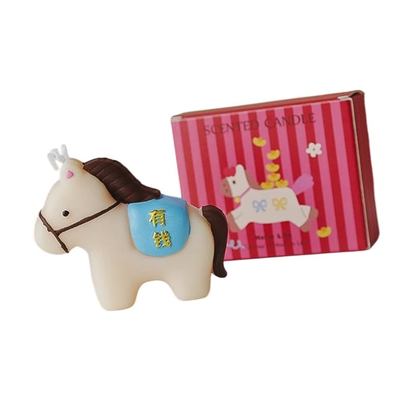 Elegant Candlewax Horse Item Permanent Flame Great As Relocation Present