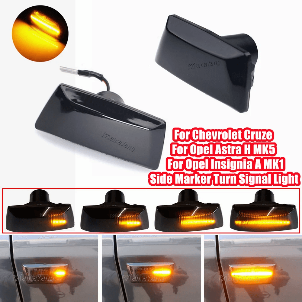 LED Side Marker Turn Signal Light for Cadillac BLS 2005-2009 CTS 2008-2013 Dynam