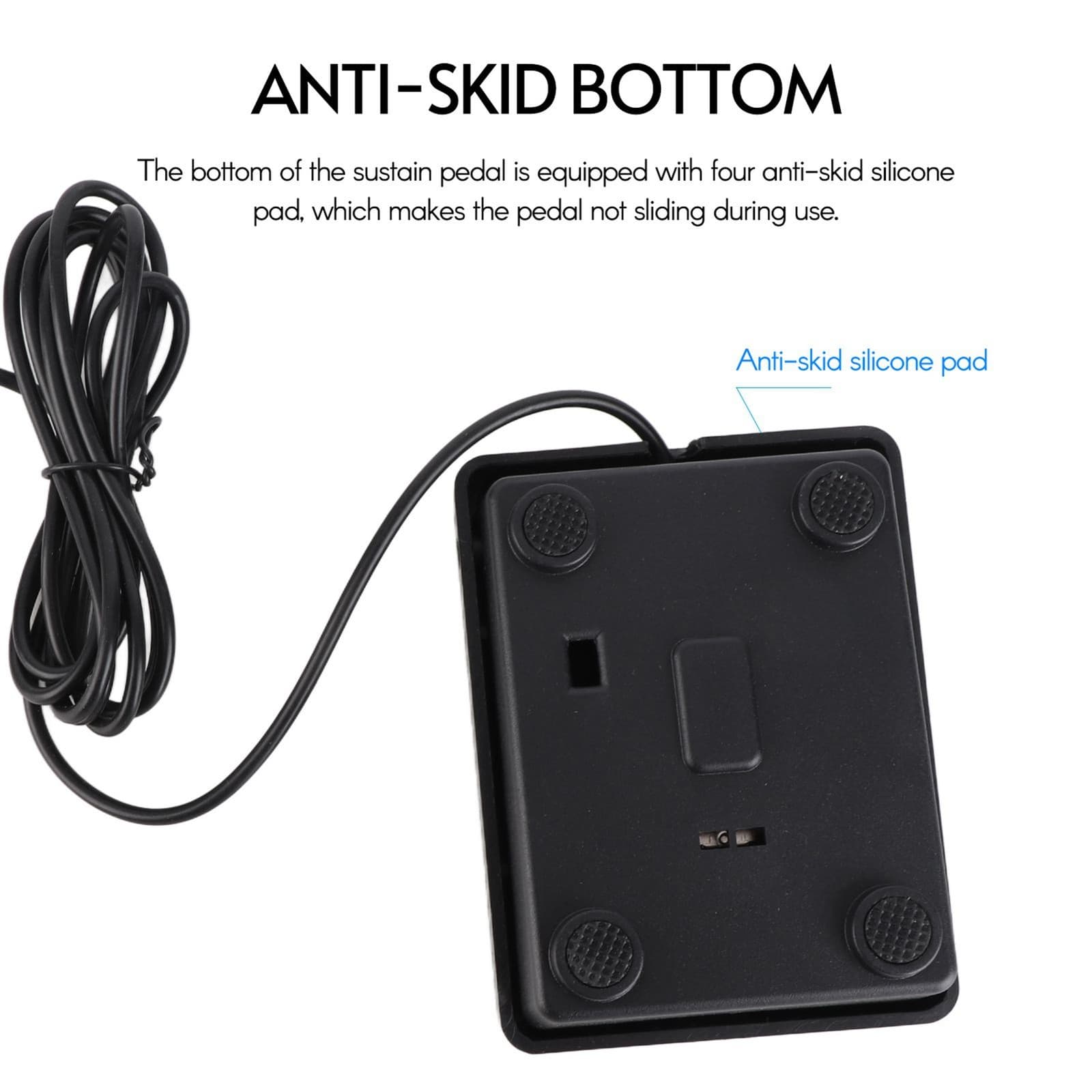 Doanas-Sustain Pedal Silent Musical Instruments Universal Single Pedal For