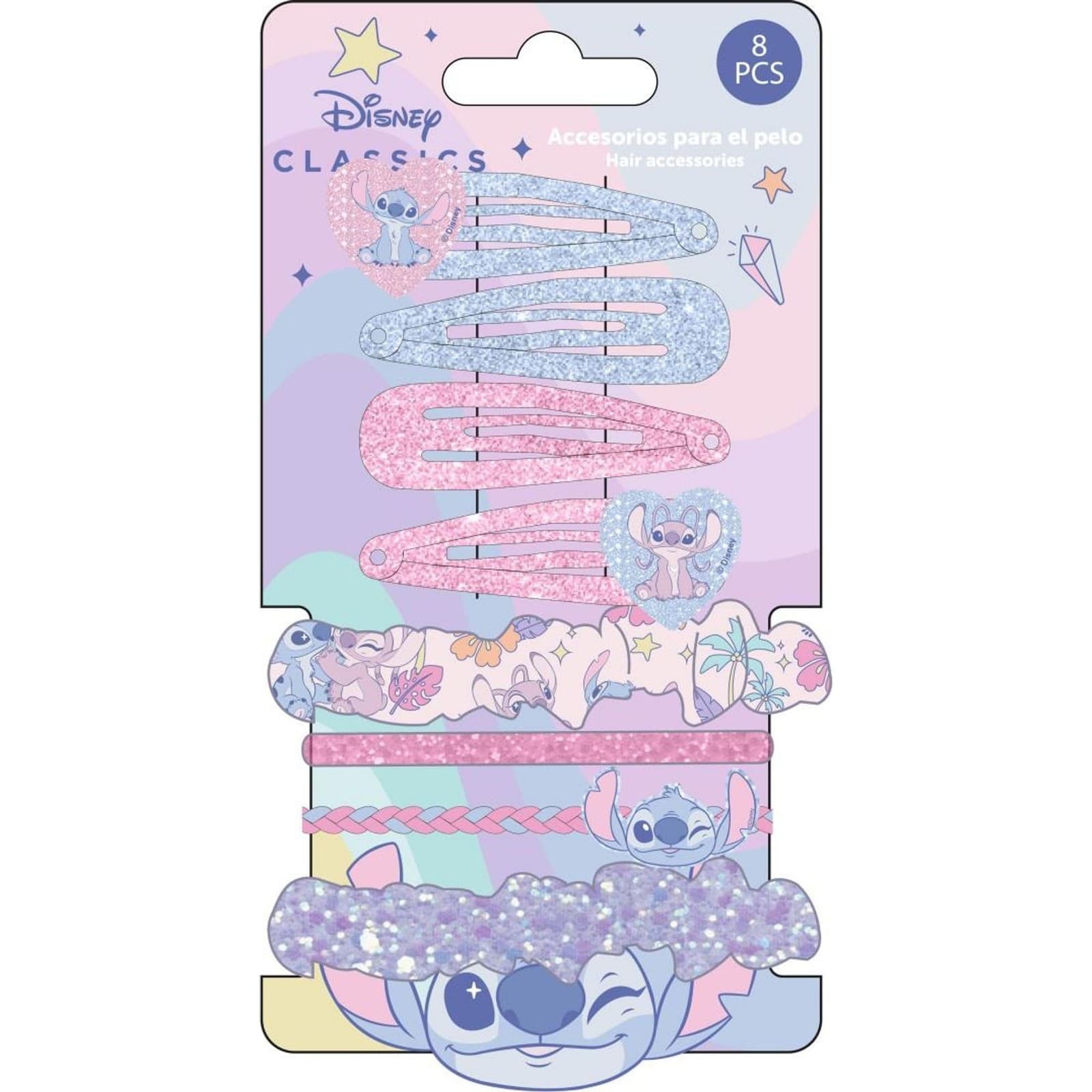 Cerda Beauty: Stitch - Hair Accessories Set (8Pcs) (2500003683) NEW