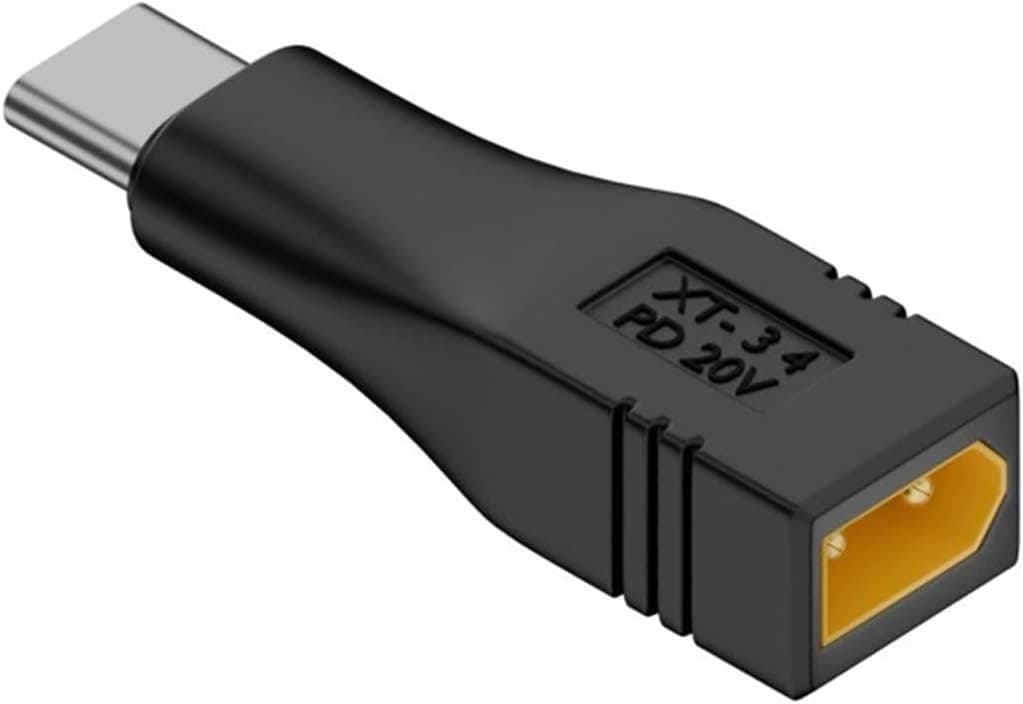 Adapter Type-C Male Input 100W 20V 5A PD to XT30 Male Output SC100 Protocol Fast