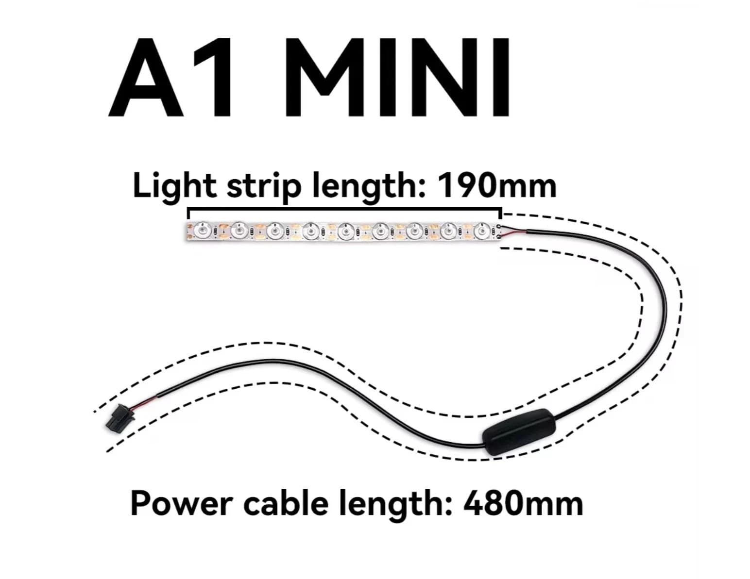 InnoTech LED Light Strip For Bambu Lab A1 Mini