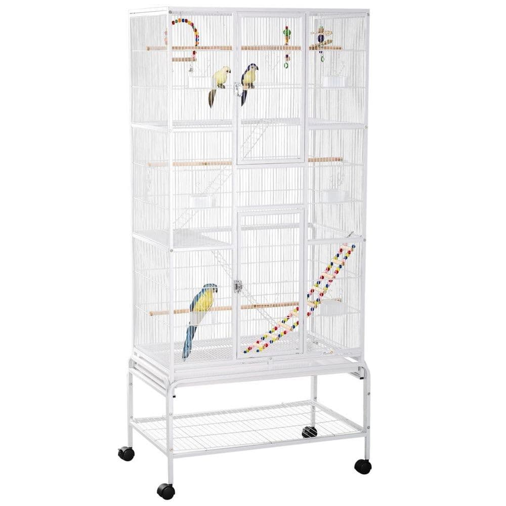 Spacious 3 Tier Bird Cage W/ Stand - Canary Finch Cockatiel Parakeet Budgie view 2