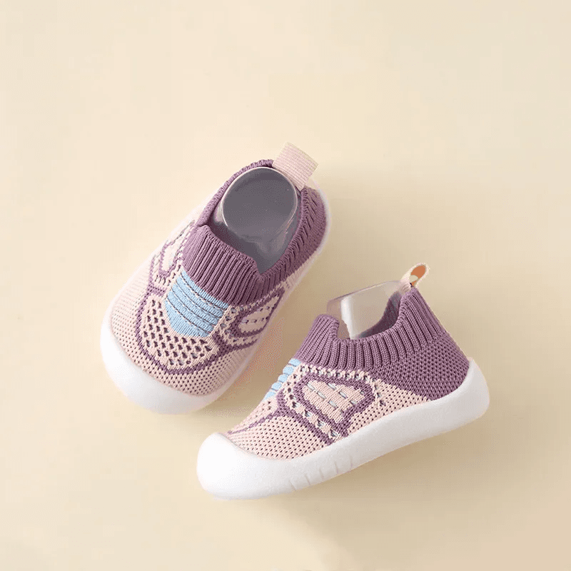 Baby Shoes Anti Slip Breathable Crib Socks Rubber Sole Girls Boys UK