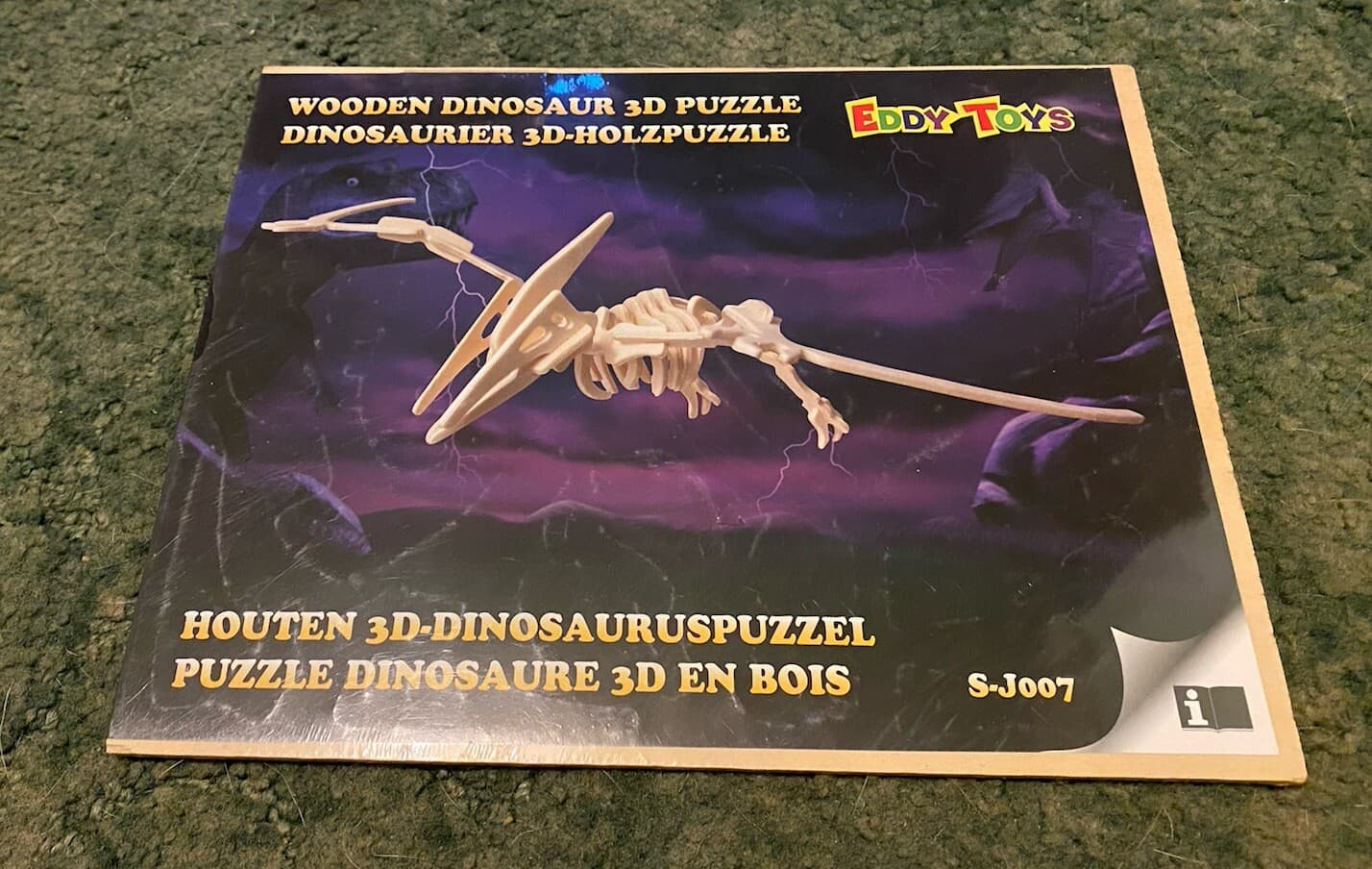 Wooden Dinosaur 3D Puzzle by Eddy Toys S-J007