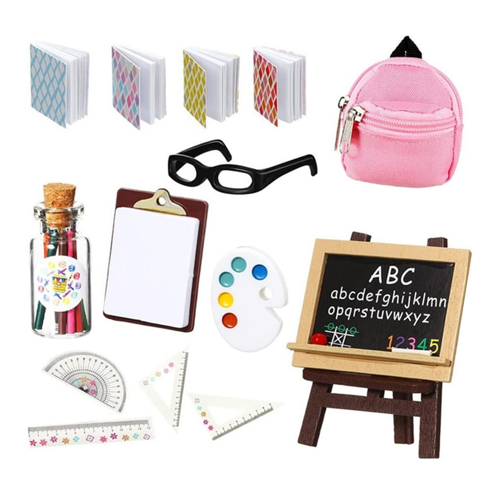 Stationery Supplies Lovely School Bag Model Tiny Colored Pencils
