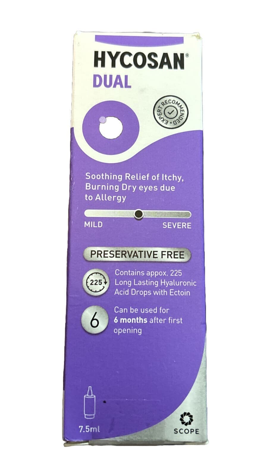 HYCOSAN Dual Lipid Deficient and Allergy Related Dry Eye drops-Exp 07/2028