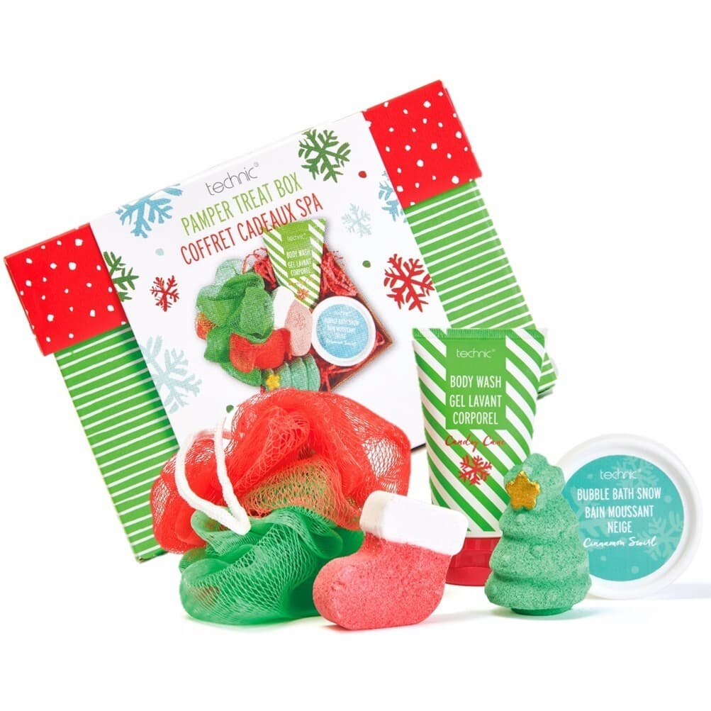 Christmas Bath Gift Set Treat Box Bubble Bath Fizzers Girls Boys Kids Xmas Eve