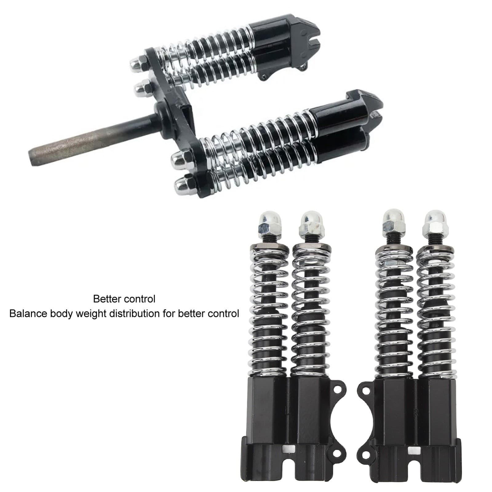 丨1 Pair Electric Scooter Front Shock Absorber Comfortable Smooth Ride M12