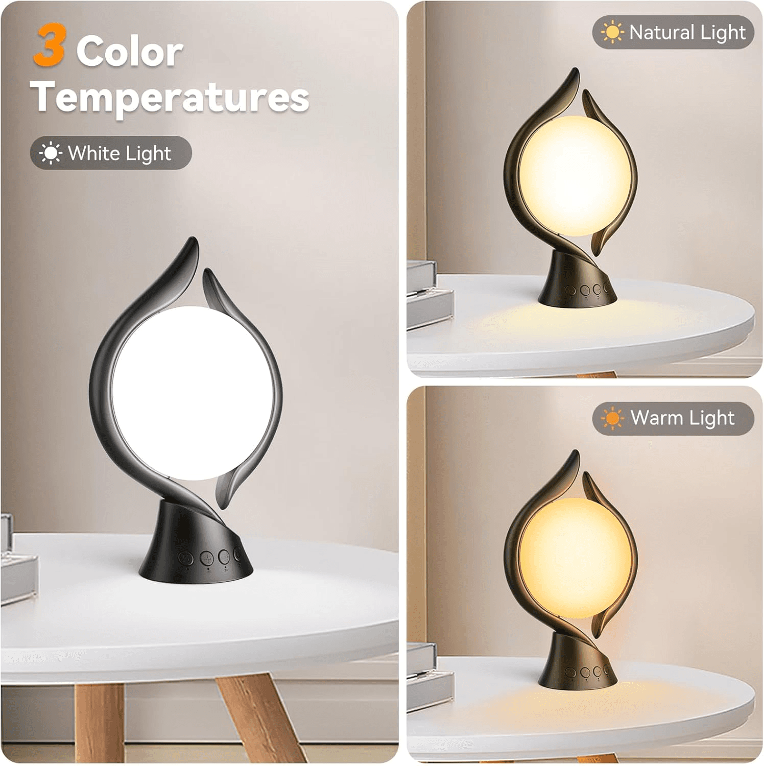 Wopigh Sad Lamp| 10000 Lux Light Therapy with 3 Colors| 4 Timers| 5 Intensities view 2