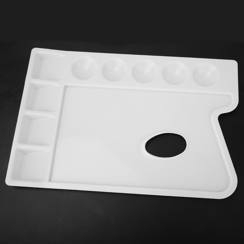 Plastic PVC Thickening Rectangle Oil Watercolor Palette Acrylic Painting Co OU view 2