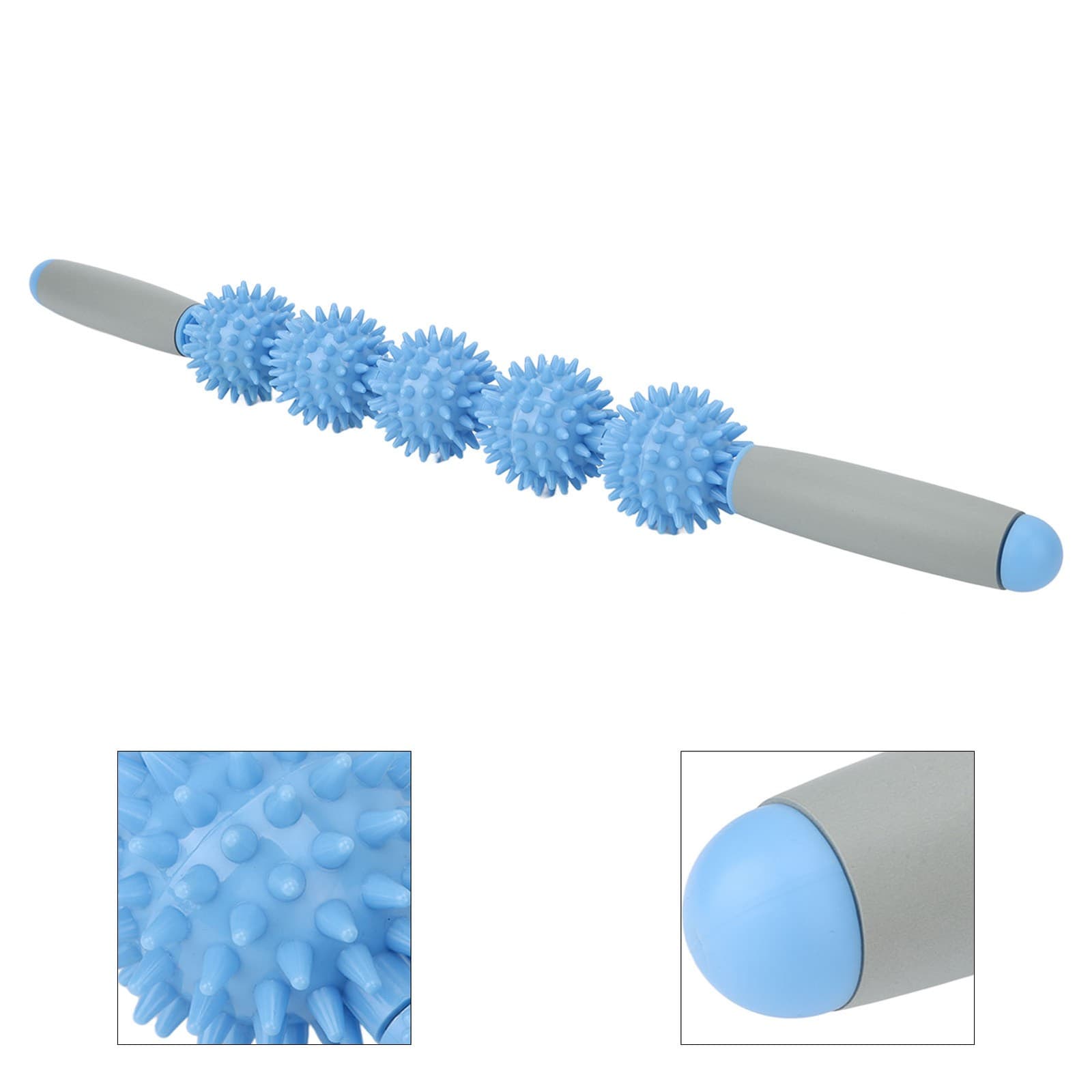 Fascia Blaster Light Blue Five Balls Muscle Massage Relaxation Roller Thorn B