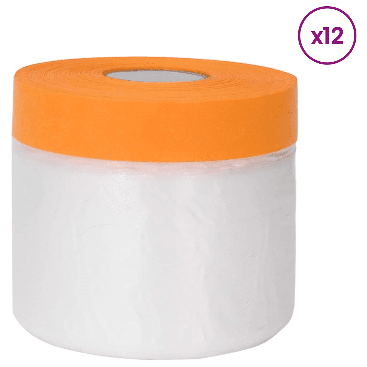 Dust Sheet Transparent 55x3300cm HDPE Self-Adhesive 12pcs Indoor Waterproof Tape view 2