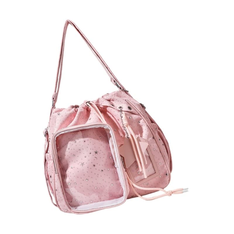Fun Anime Themed Backpack Shoulder Bag For Women and Girls Pin Display Bag