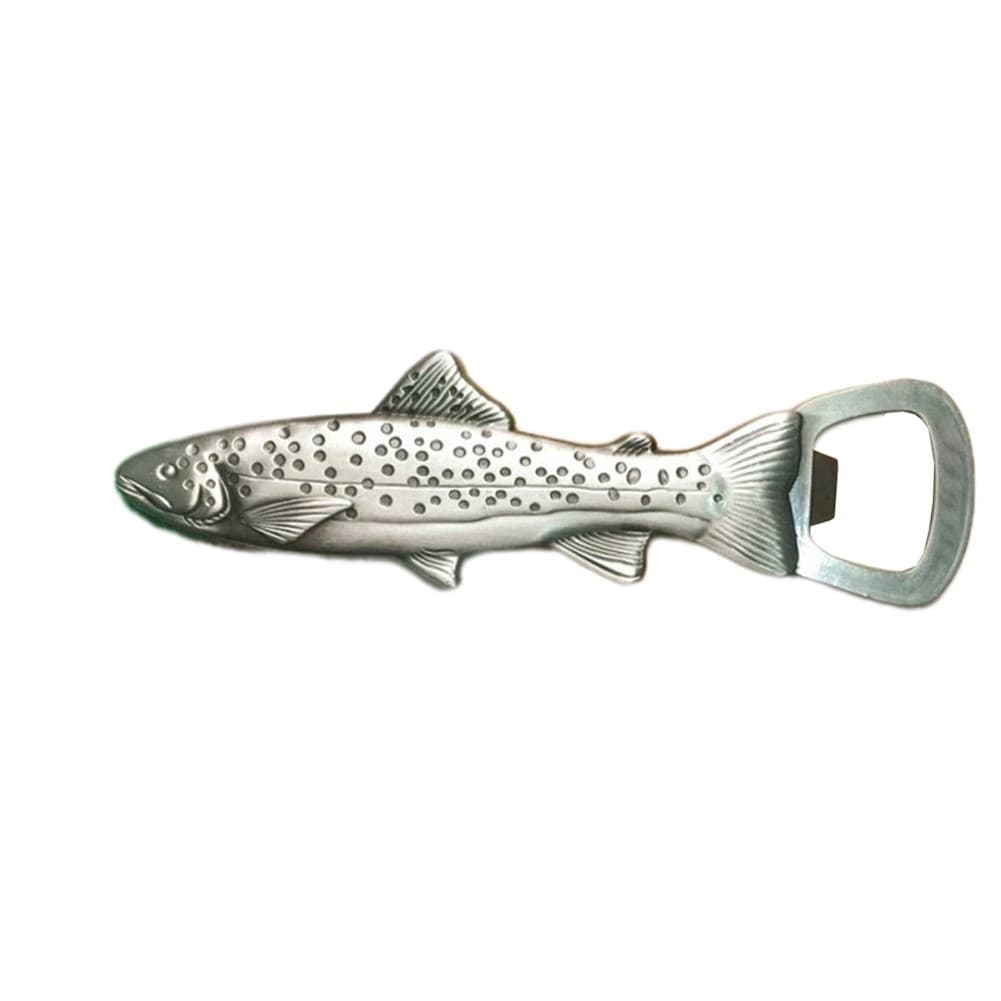 Distinctive Trout Design Bottle Opener with Attractive Magnetic Backing
