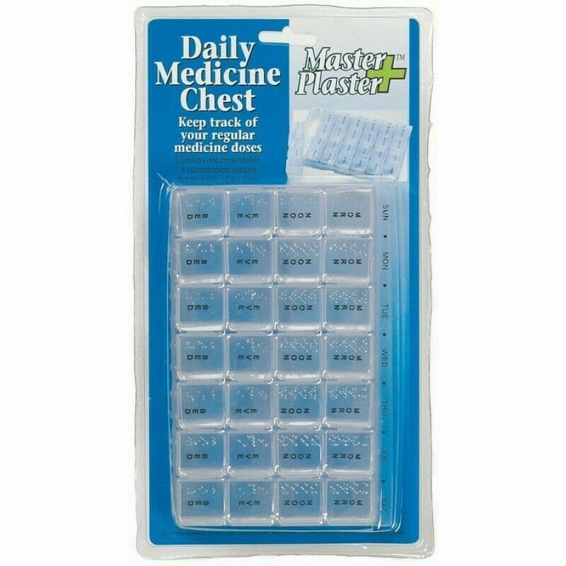 7 Day Weekly Daily Pill Box Organiser Medicine Tablet Storage Dispenser Week view 2