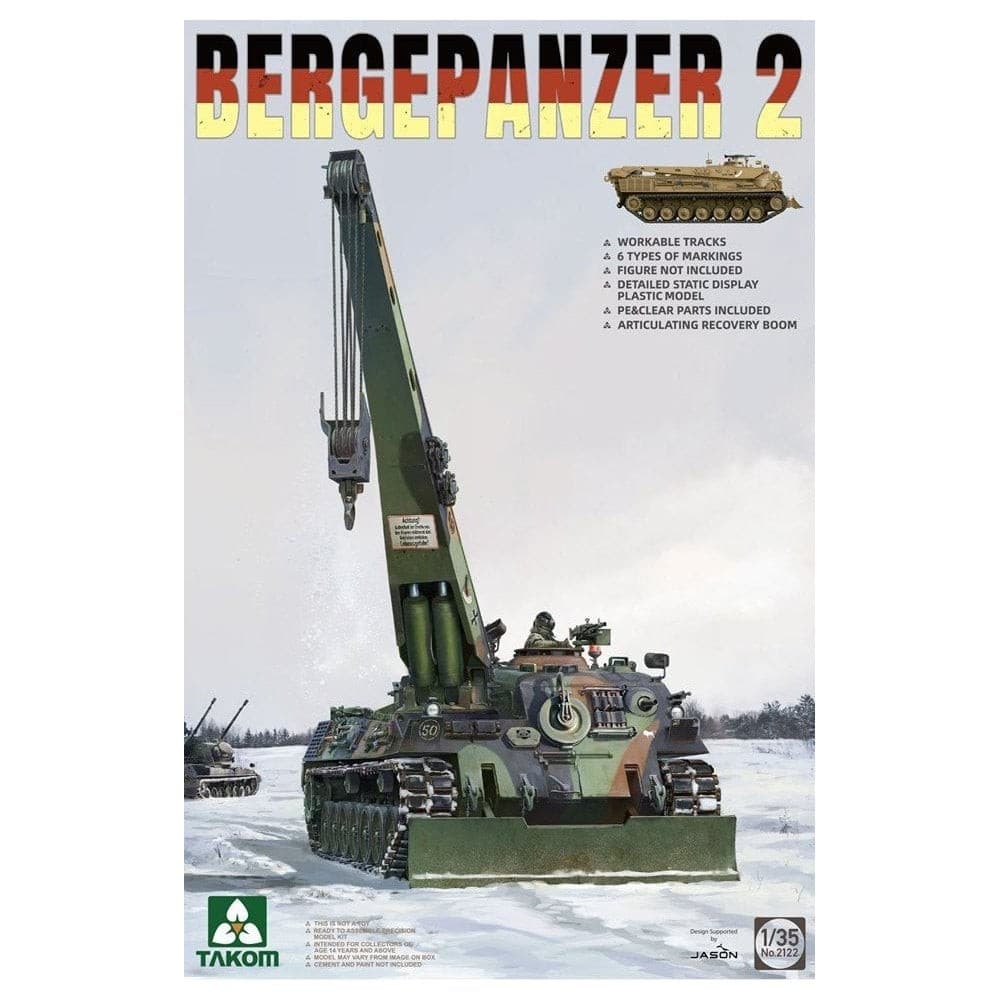 Takom 1:35 Bundeswehr Bergepanzer 2 Standard Military Model Kit TAK2122