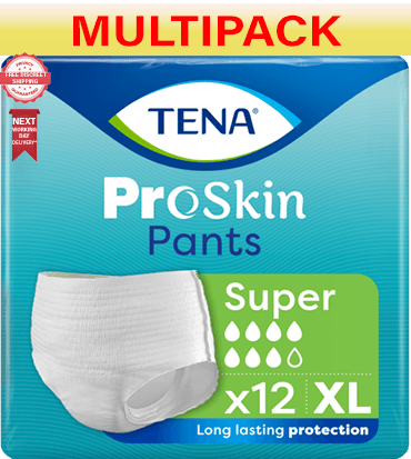 TENA Pants Super - Extra Large - Case - 4 Packs of 12 - 48 Incontinence Pants