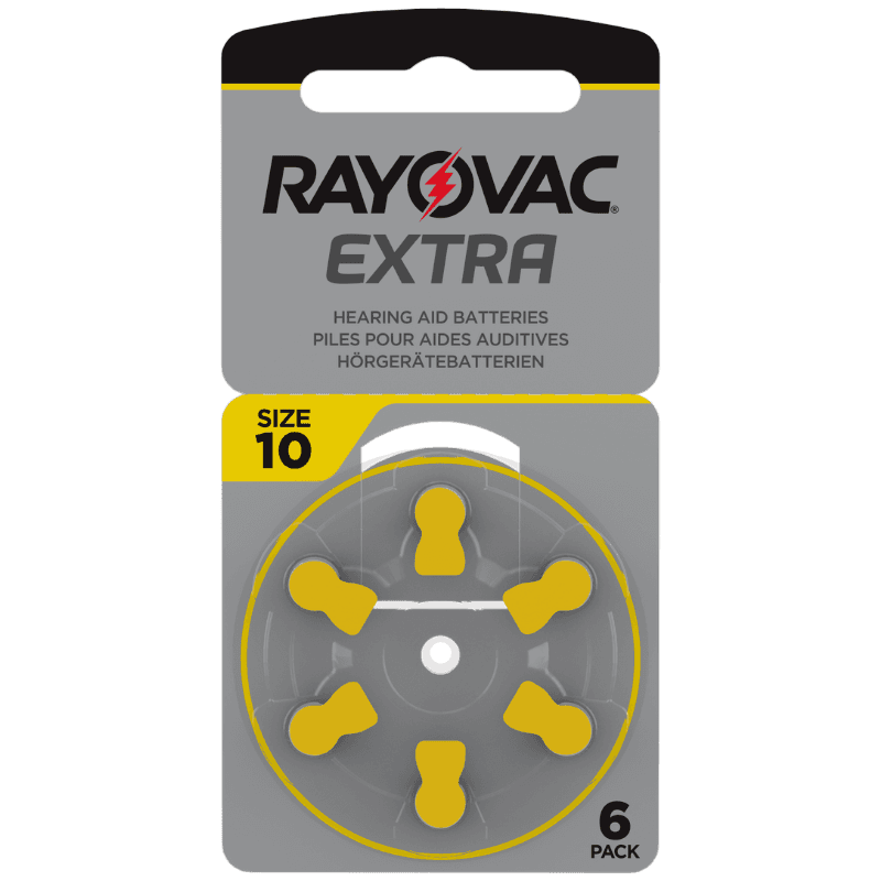 Rayovac Extra Size 10 Hearing Aid Batteries 6 Pack