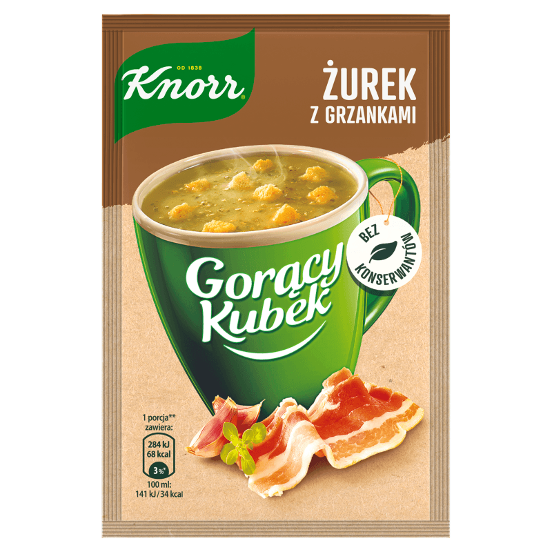 8712100866937 Knorr Gorący Kubek Żurek z grzankami 17 g UNILEVER
