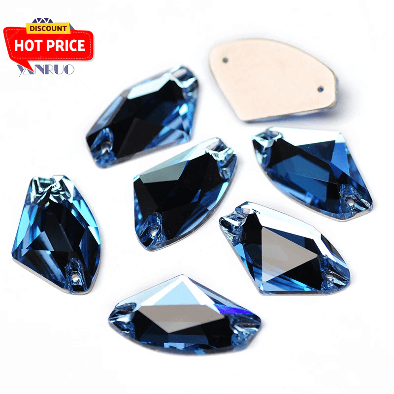 Galactic Sew On Crystal Rhinestone Flatback Applique Craft Glass Stones UK