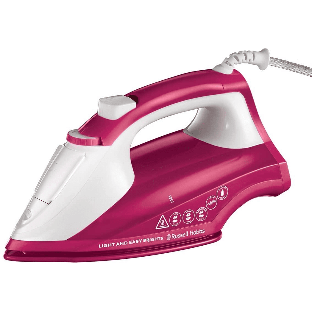 Russell Hobbs Light and Easy Brights Steam Iron 26486- Berry