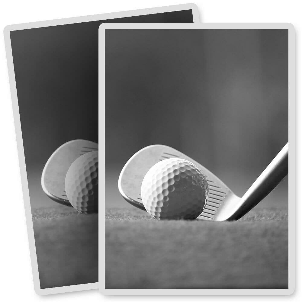 2 x Vinyl Stickers 7x10cm - BW - Golf Course Club Ball Sport  #42054