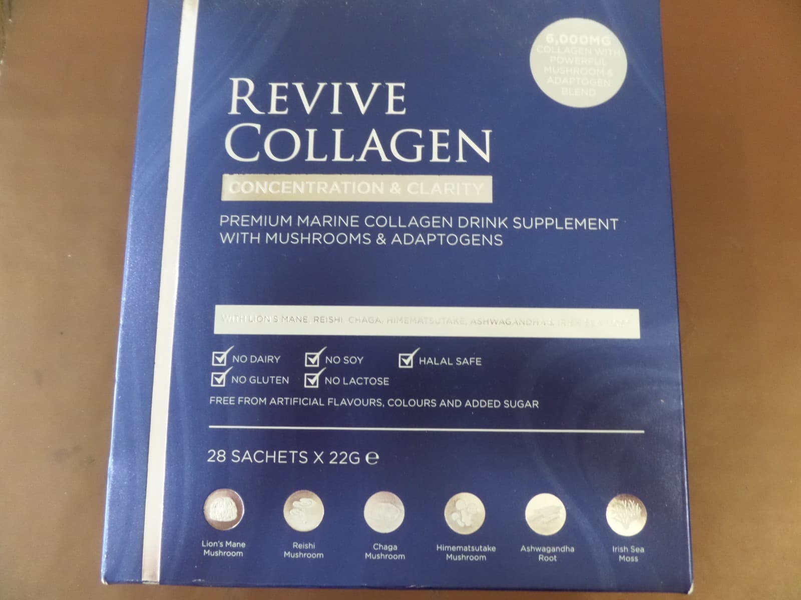 Revive Collagen Concentration and Clarity 6000mg 28 SACHETS X 22G Sealed