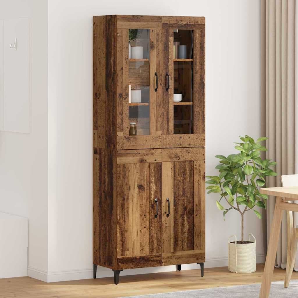 Highboard Old Wood 69.5 x 34 x 180 cm Engineered Wood