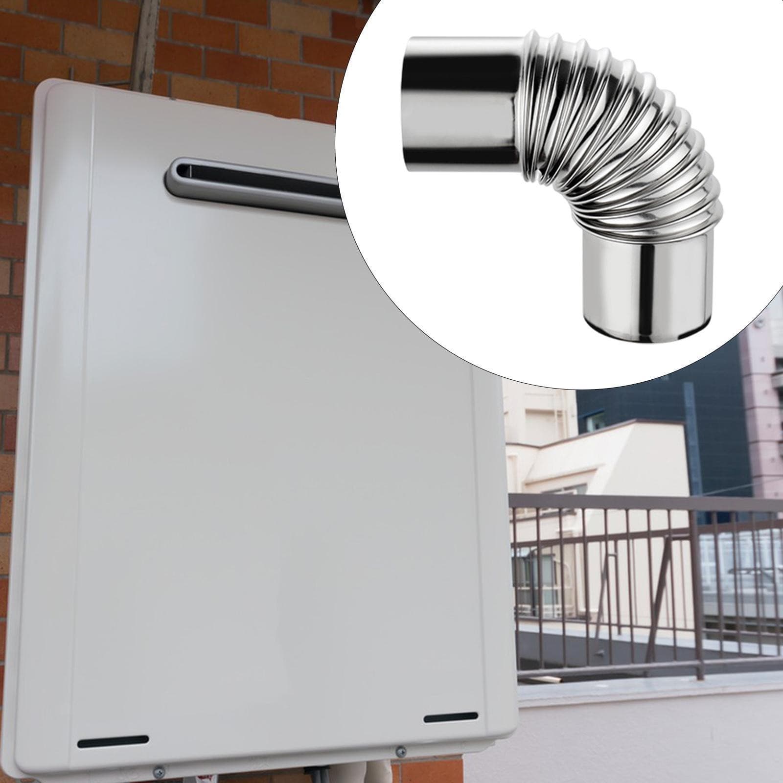 Gas Water Heater Elbow Vent Pipe Flue Sturdy Water Heating Machine Accessory