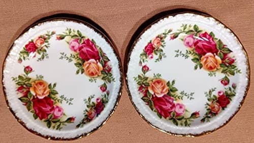 Royal Albert Old Country Roses| Made In England| Set Of Two 12Cm Plates
