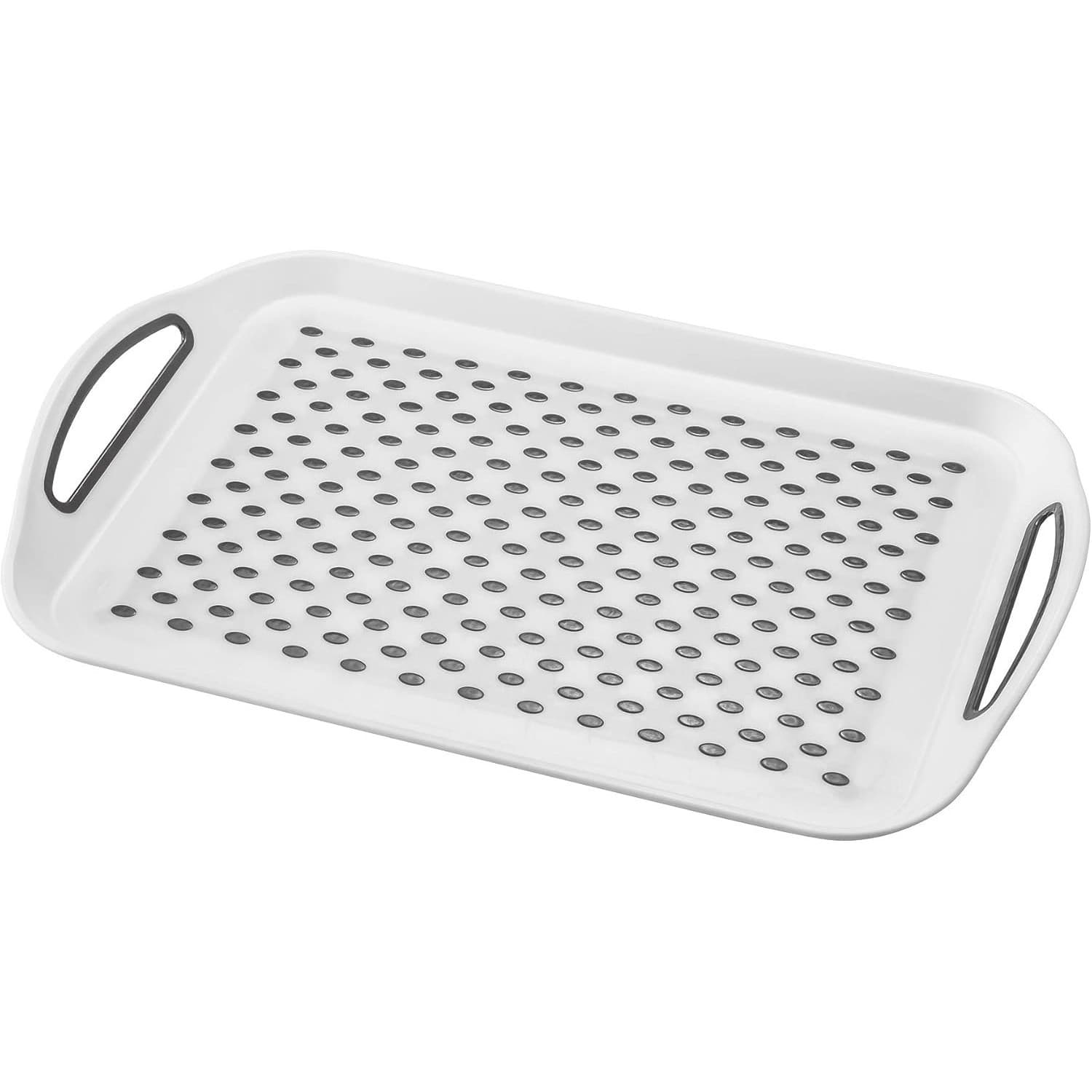 Judge 45x32cm Non Slip Serving Tray Large White Plastic Kitchen