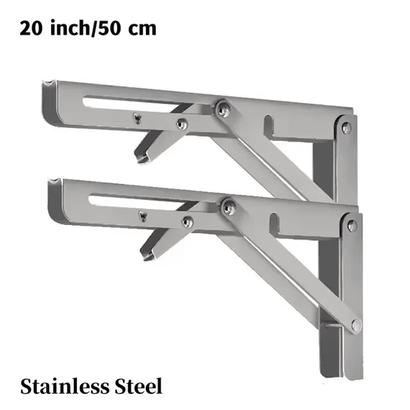 8/10/12/14/16/18/20Inch 2Pcs Triangle Folding Angle Bracket Heavy Support Adjust